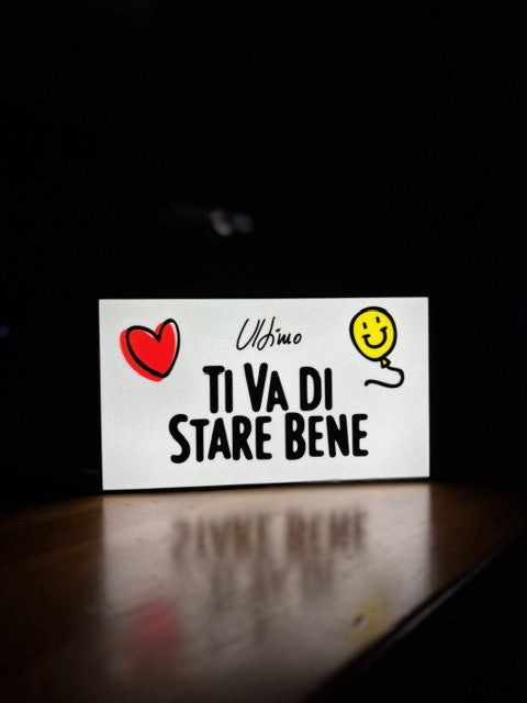 Lampada Ultimo 3D - "Ti Va Di Stare Bene" Stampa 3D Musicale