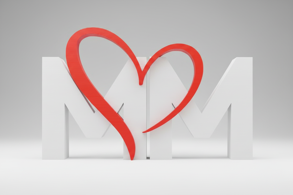 Amour éternel - Ornement personnalisé avec vos initiales, unis par le cœur