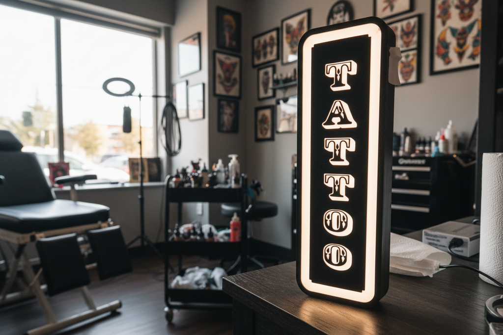 Lampada TATTOO 3D - L'Arte Incisa sulla Pelle che Illumina la Tua Passione