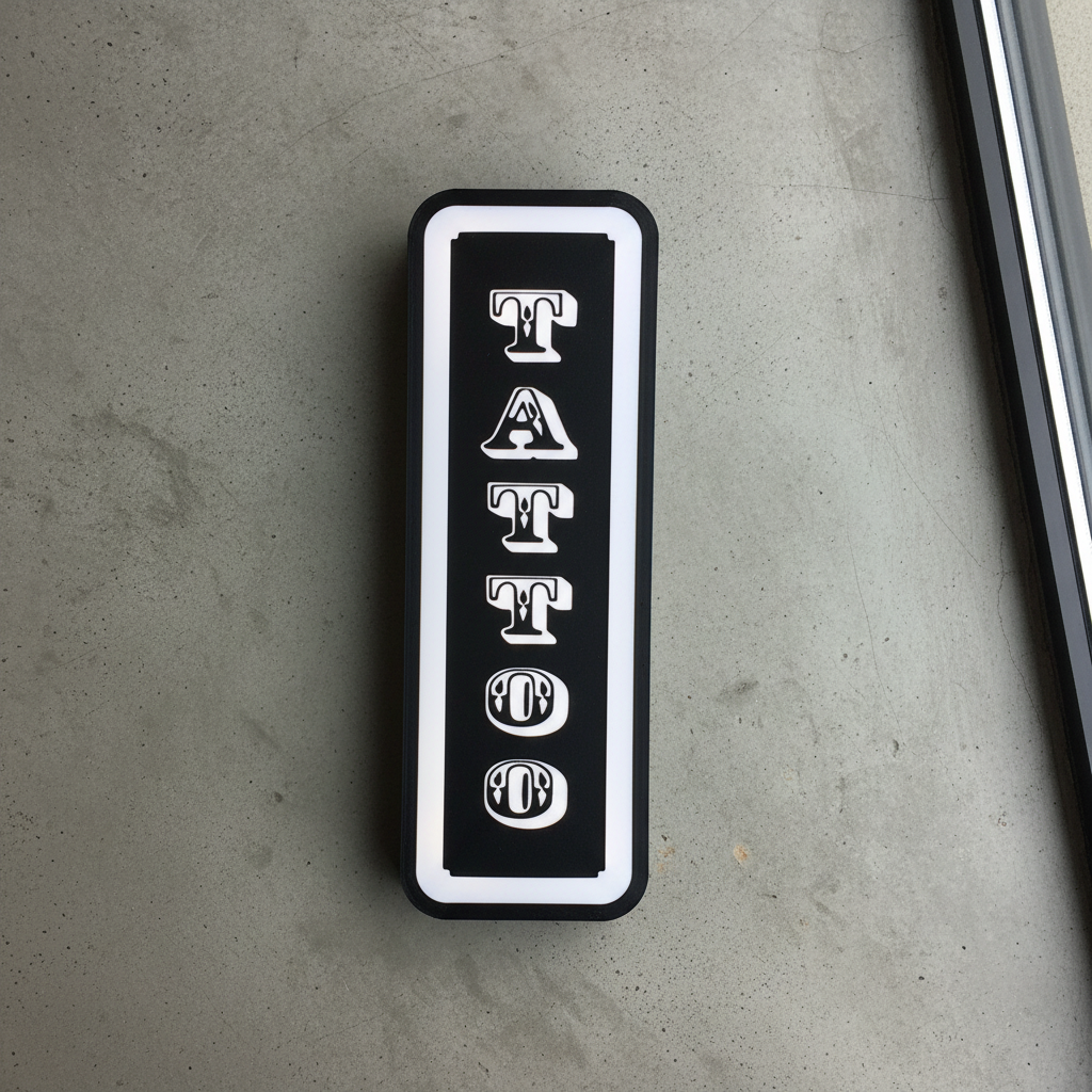 Lampada TATTOO 3D - L'Arte Incisa sulla Pelle che Illumina la Tua Passione