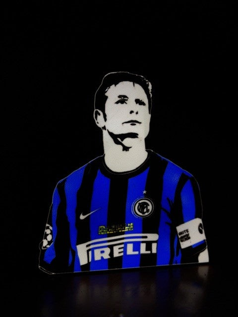 Javier Zanetti 3D Lamp - 3D Printed Nerazzurri Legend