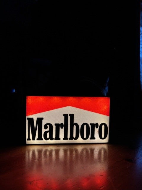 Lampada LED Marlboro 3D - Spirito Selvaggio del West Stampa 3D Artigianale
