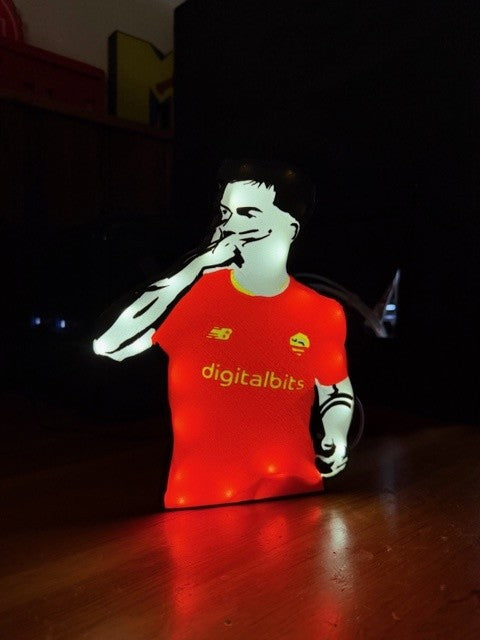 Lampe 3D Paulo Dybala - Champion d'Argentine de l'impression 3D