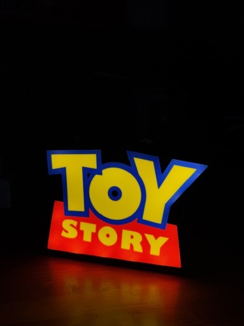 Lampada LED Toy Story 3D - Pixar Classico Stampa 3D Artigianale