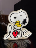 Lampe LED Snoopy - Design dessin animé, impression 3D, faite main