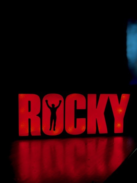 Rocky 3D LED Lamp - Philadelphia Boxing Icon Handcrafted 3D Print