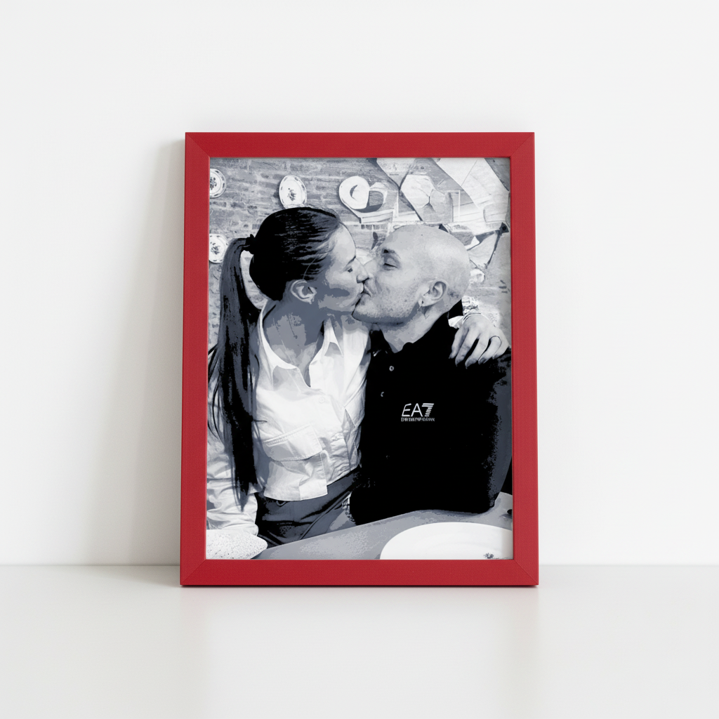 Il Tuo Amore in 3D - Ritratto Personalizzato con Cornice 165x200mm