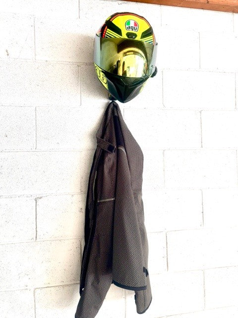 Appendi Casco Moto con Appendi Giacca Incorporato