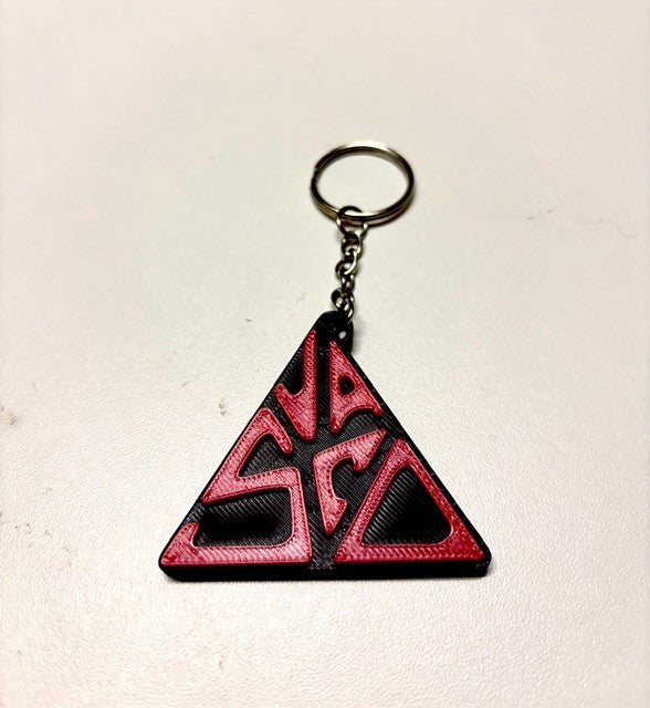 Triangular Keychain with Vasco Writing