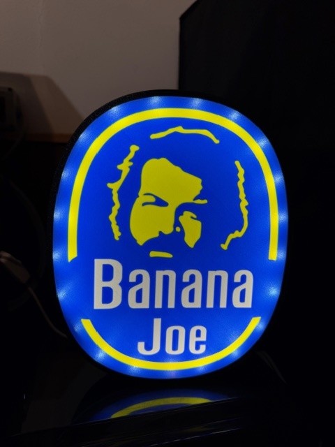 Lampada Bud Spencer Banana Joe 3D - Stile Chiquita Stampato in 3D