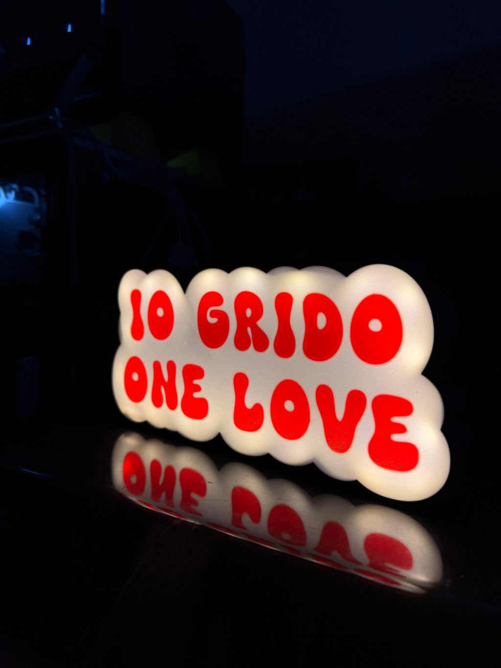 Lampada IO GRIDO ONE LOVE