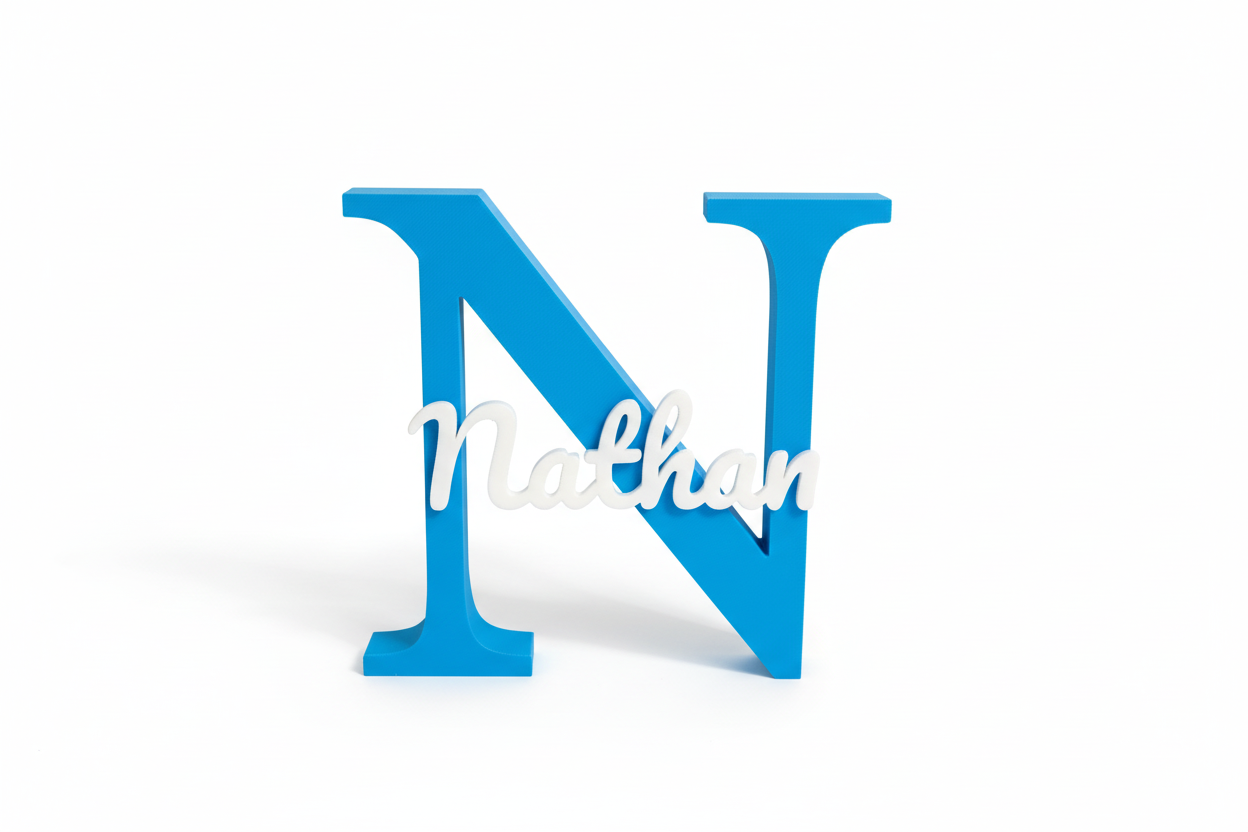 Lettera Iniziale Personalizzata 3D - Il Regalo che Emoziona per Sempre