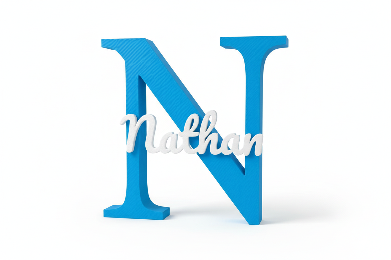 Lettera Iniziale Personalizzata 3D - Il Regalo che Emoziona per Sempre