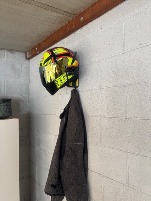 Appendi Casco Moto con Appendi Giacca Incorporato
