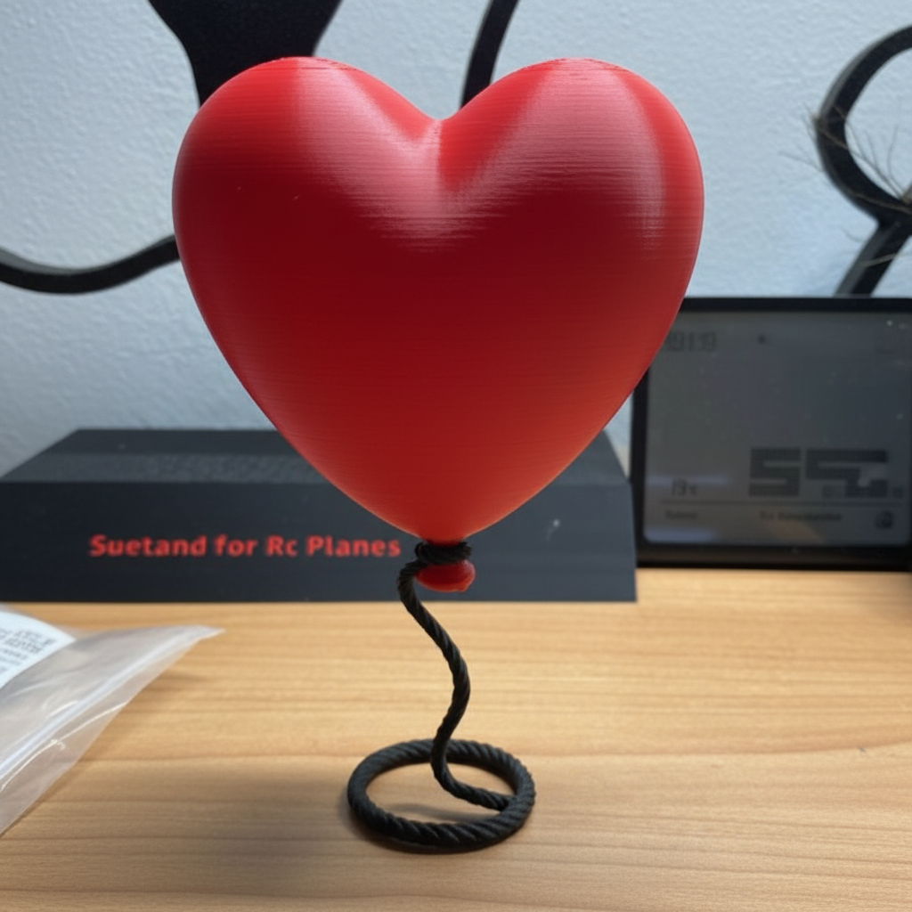 Red 3D Heart Balloon - Love That Flies High