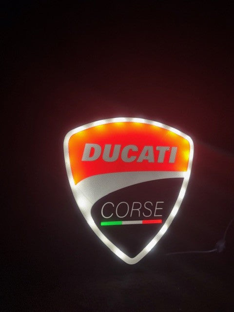 Ducati Corse Emblem Lamp - The Red Emotion That Lights Up Your Passion