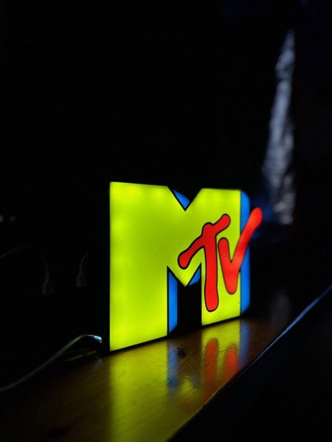 Lampada LED MTV 3D - Icona Music Television Stampa 3D Artigianale