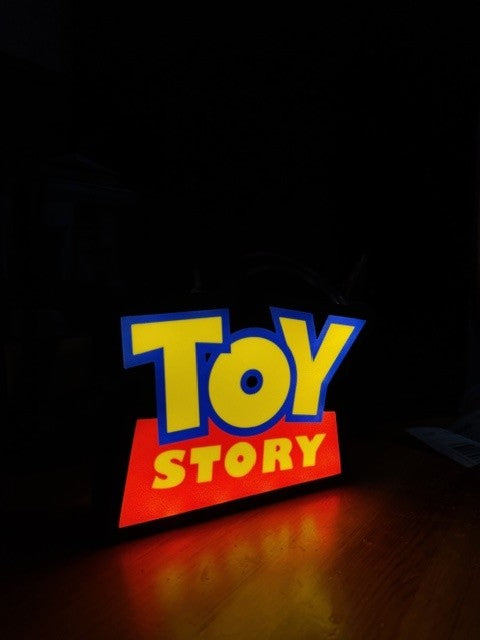 Lampada LED Toy Story 3D - Pixar Classico Stampa 3D Artigianale