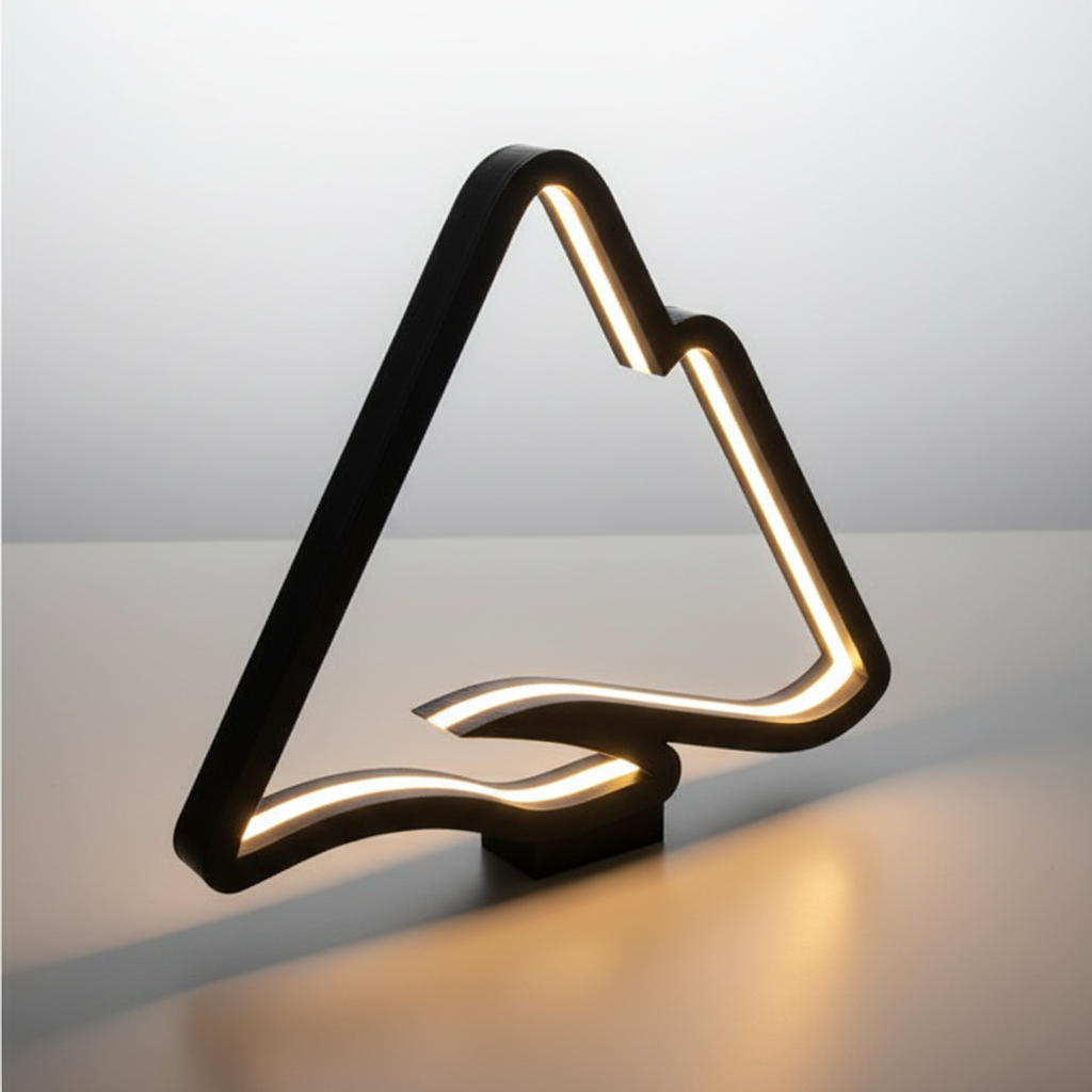 Lampada Montagna 3D - La Vetta che Illumina le Tue Avventure