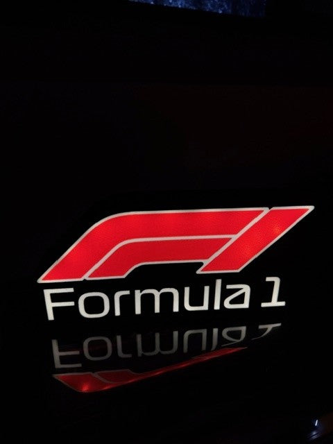 Lampada LED Formula 1 - Logo F1 Stampa 3D Artigianale