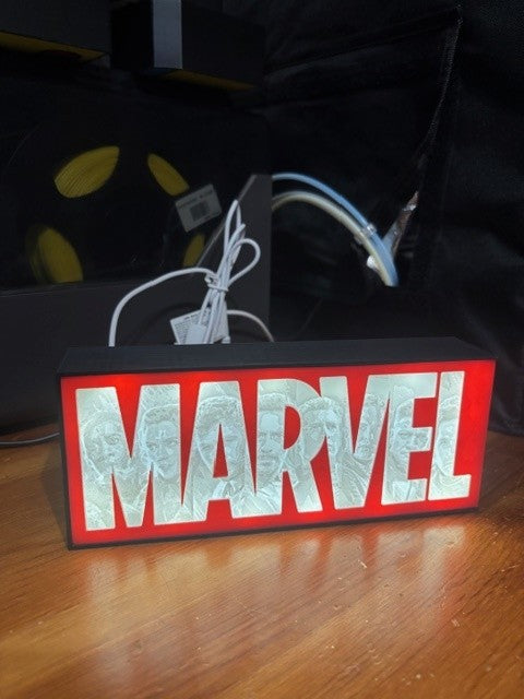 Marvel 3D LED Lamp - Superhero Universe 3D Printed Handmade