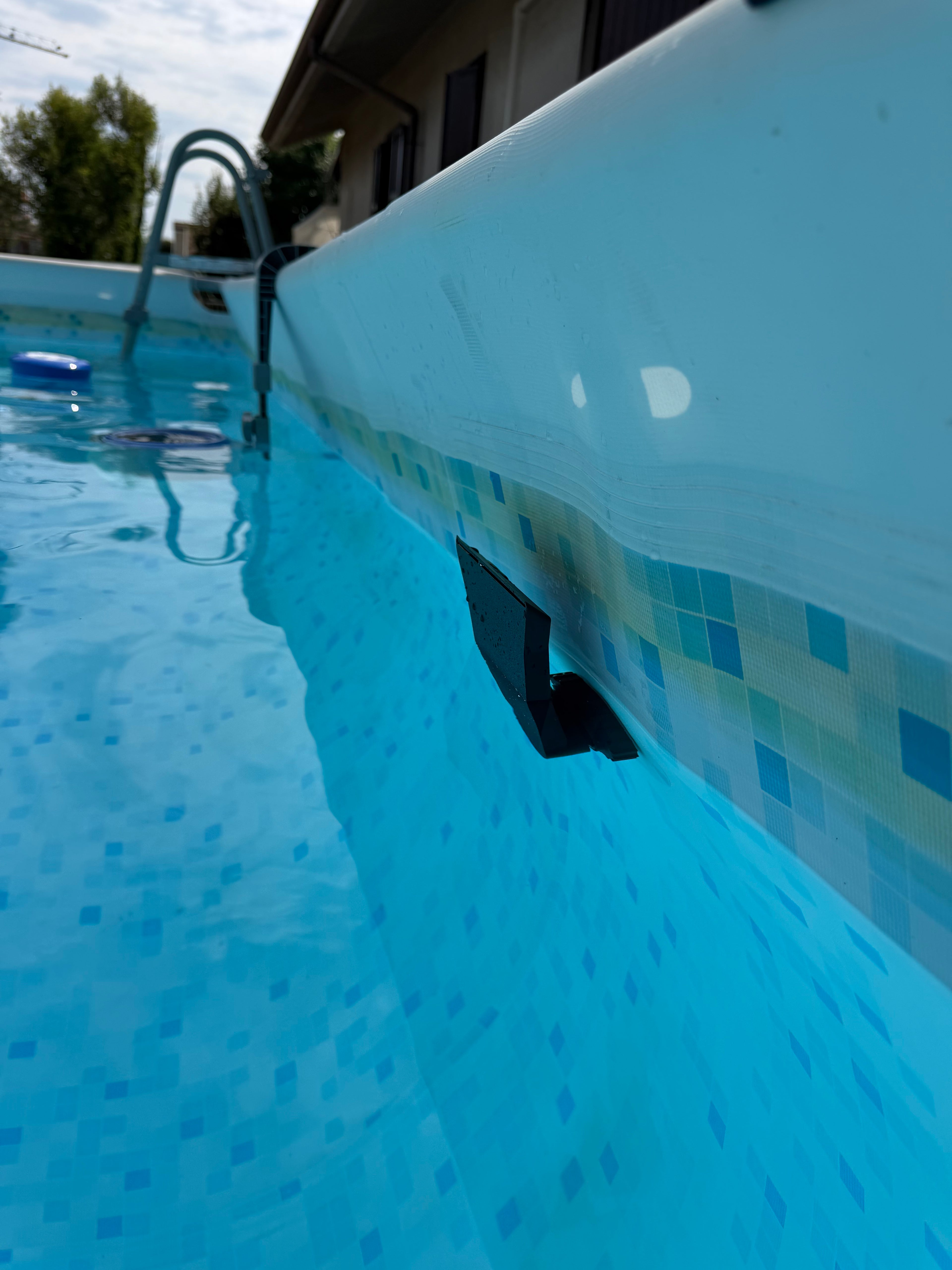 Fontana per Piscine Fuori Terra in PETG Nero