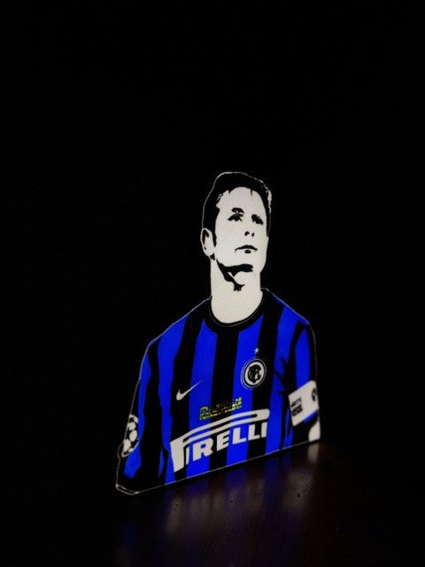 Javier Zanetti 3D Lamp - 3D Printed Nerazzurri Legend