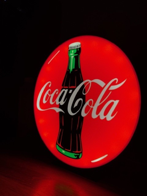 Lampada LED Coca-Cola - Design Vintage Stampa 3D Artigianale