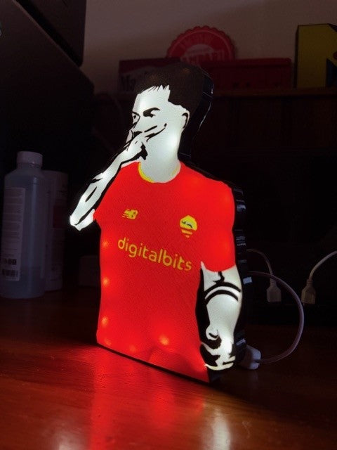 Lampe 3D Paulo Dybala - Champion d'Argentine de l'impression 3D