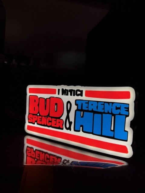 Lampada Bud Spencer e Terence Hill 3D - I Mitici del Cinema Italiano