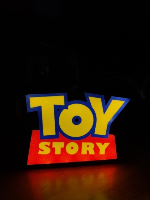 Lampada LED Toy Story 3D - Pixar Classico Stampa 3D Artigianale