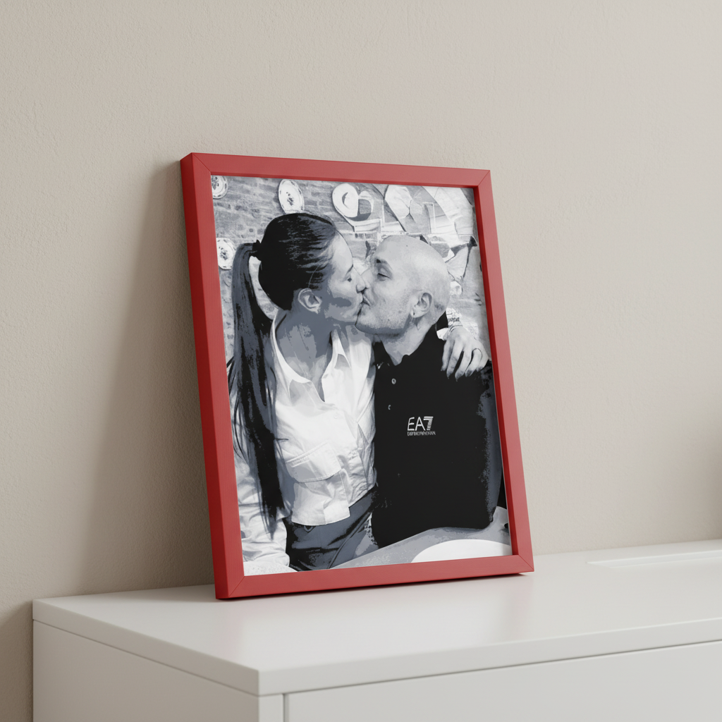 Il Tuo Amore in 3D - Ritratto Personalizzato con Cornice 165x200mm