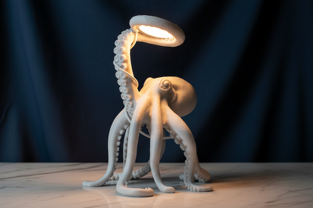 Lampada Polipo 3D - La Creatura Marina che Illumina con Eleganza