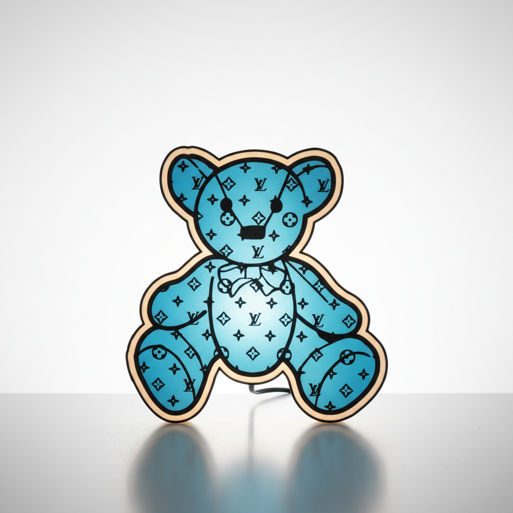 Lampe ours en peluche 3D de luxe - Une icône du design qui illumine avec style