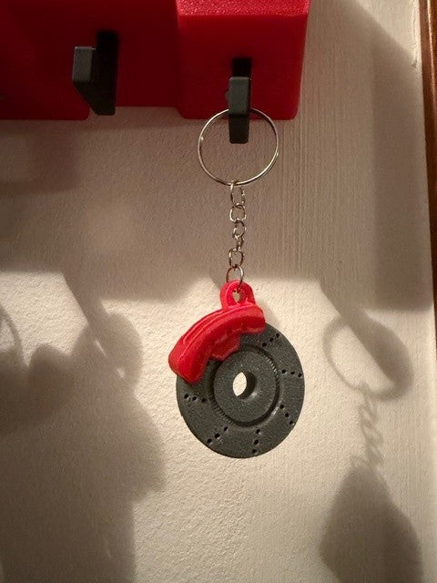 Portachiavi Disco Freno con Pinza Rotante
