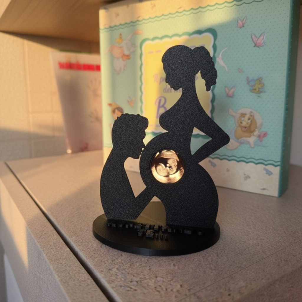 "The First Heartbeat" - Personalized 3D Sculpture with Ultrasound | The Gift That Preserves the Most Beautiful Expectation