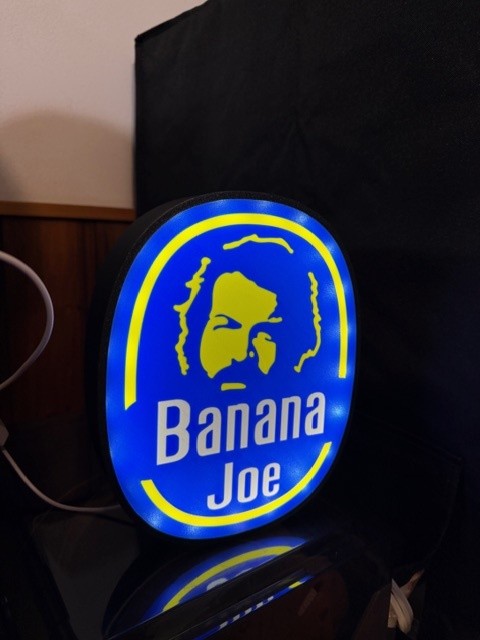 Lampada Bud Spencer Banana Joe 3D - Stile Chiquita Stampato in 3D