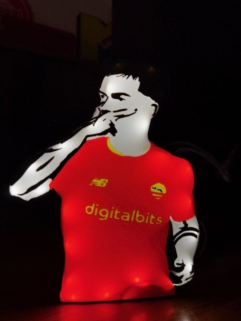 Lampe 3D Paulo Dybala - Champion d'Argentine de l'impression 3D