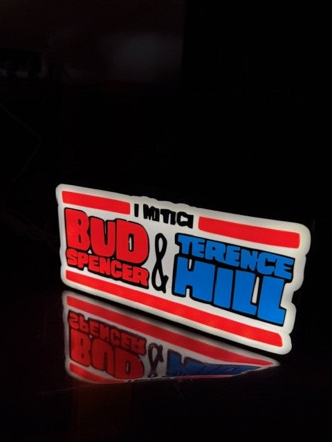 Lampada Bud Spencer e Terence Hill 3D - I Mitici del Cinema Italiano