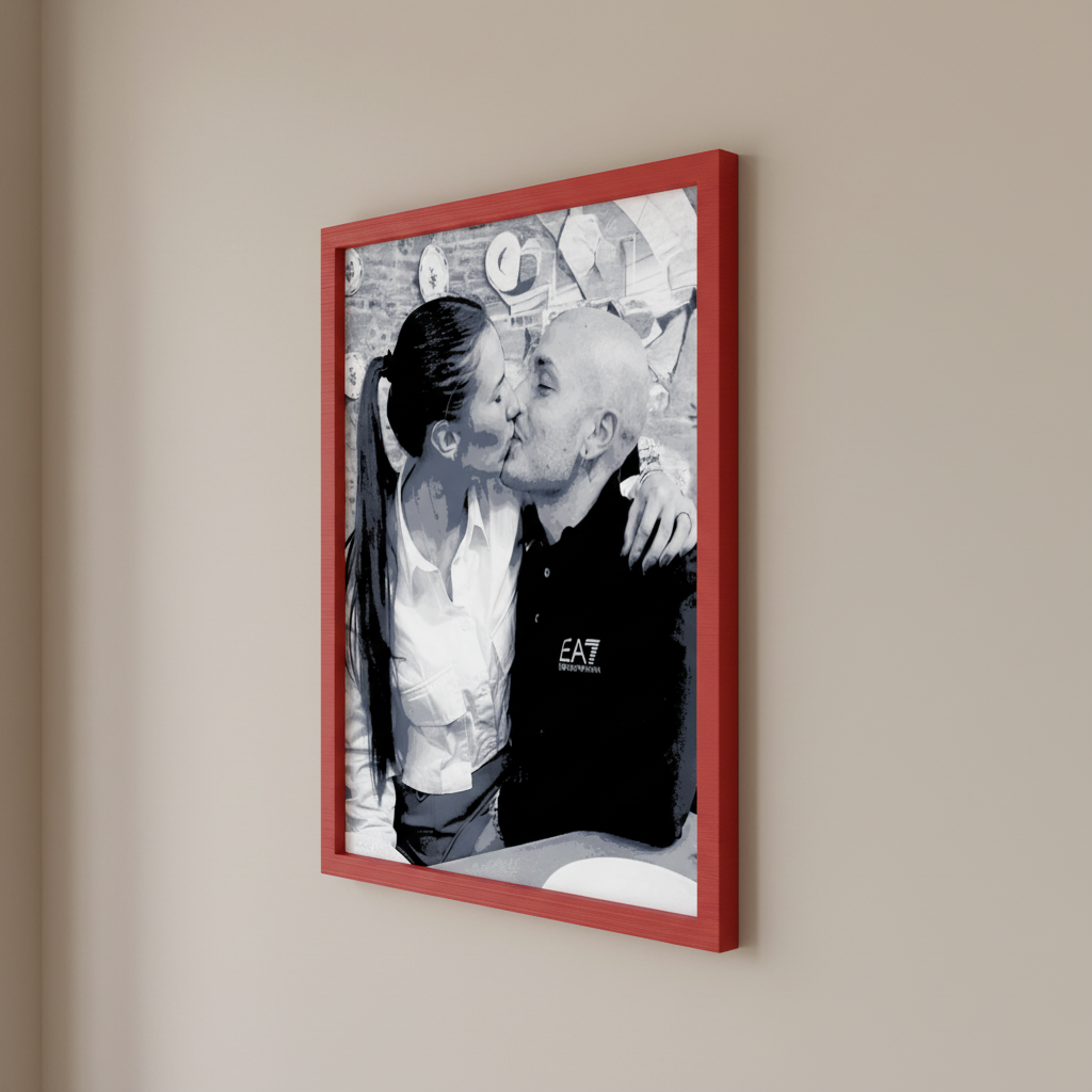 Il Tuo Amore in 3D - Ritratto Personalizzato con Cornice 165x200mm