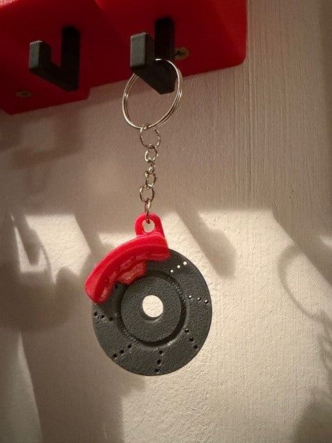 Portachiavi Disco Freno con Pinza Rotante