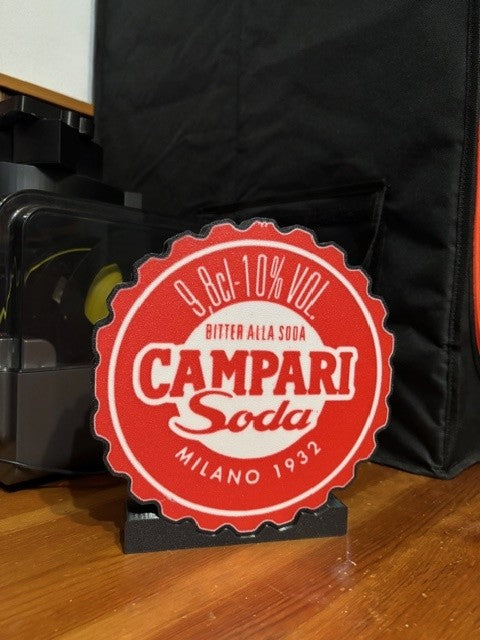 Campari Cap Lamp - The Italian Aperitif That Brightens Your Evenings