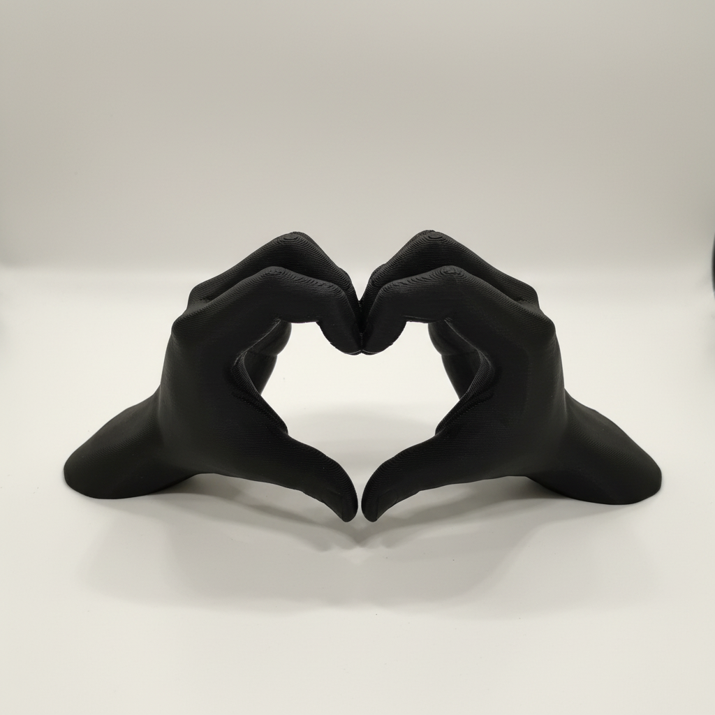 Mani a Cuore 3D - Il Gesto d'Amore che Dura per Sempre