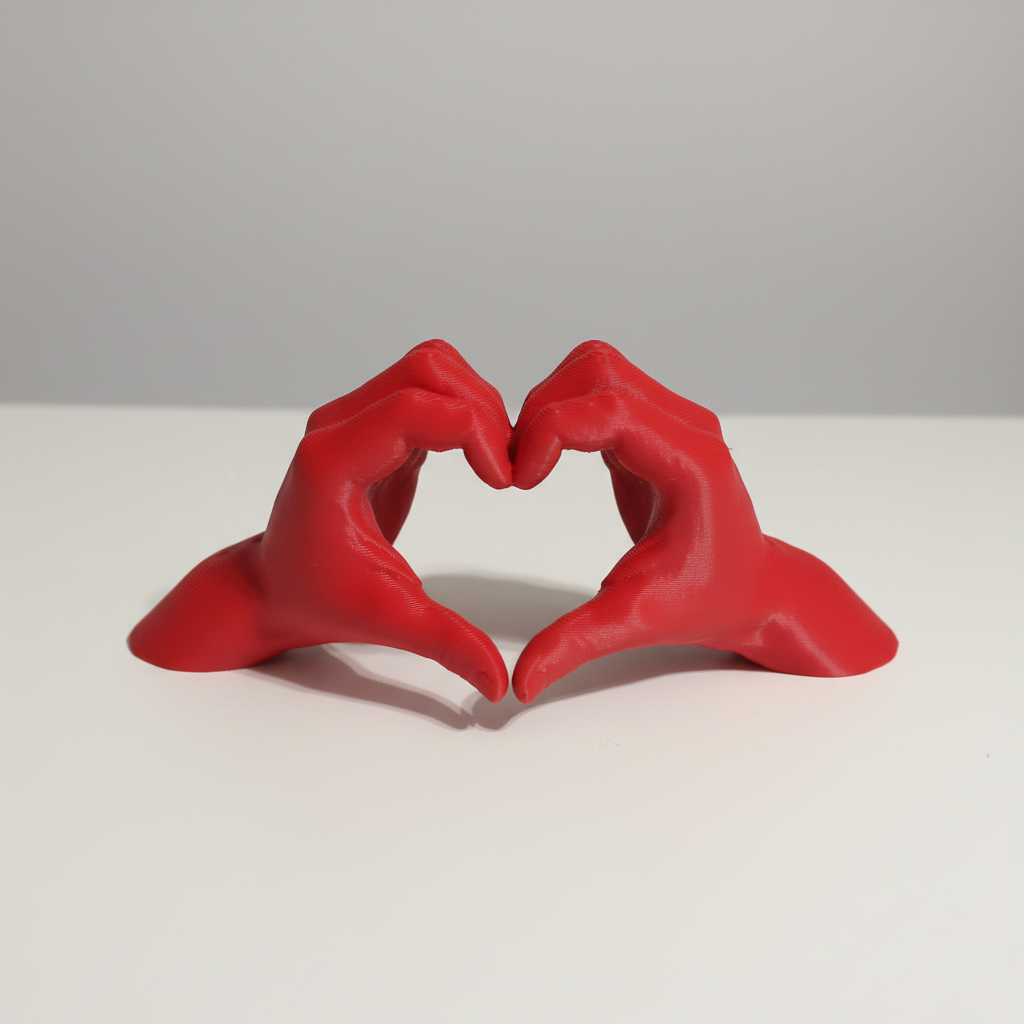 Mani a Cuore 3D - Il Gesto d'Amore che Dura per Sempre
