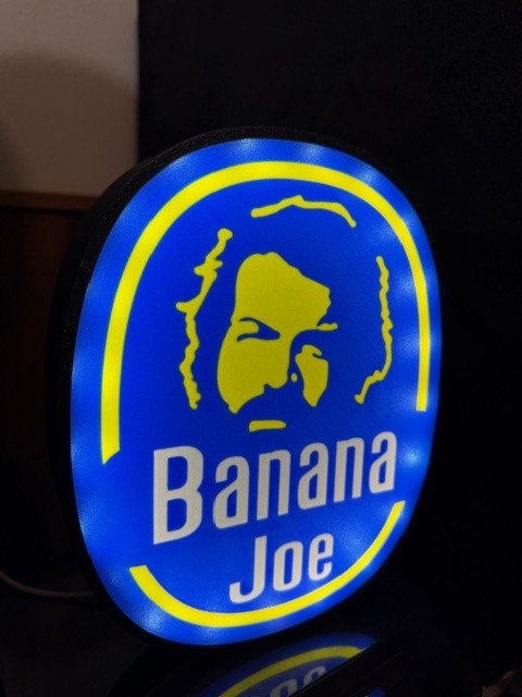 Lampada Bud Spencer Banana Joe 3D - Stile Chiquita Stampato in 3D