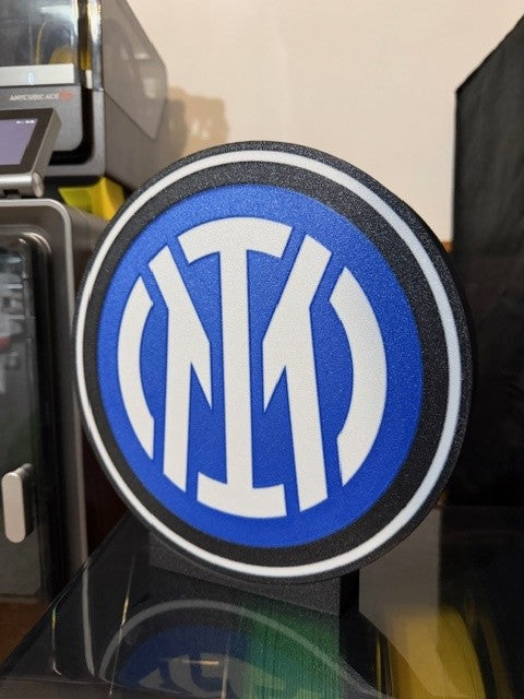 Lampada LED Inter - Stemma FC Internazionale Stampa 3D Artigianale