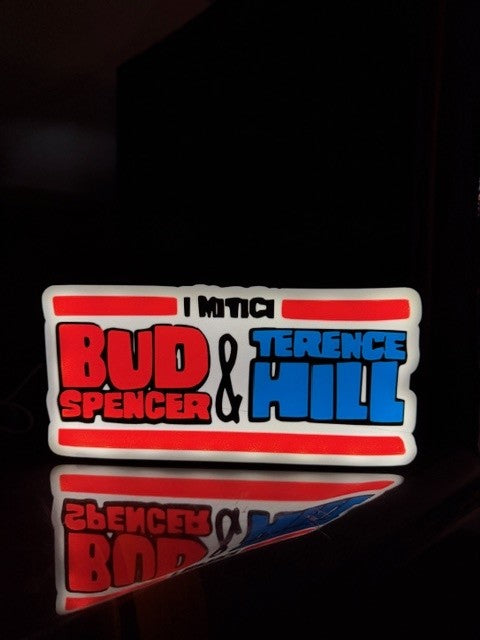 Lampada Bud Spencer e Terence Hill 3D - I Mitici del Cinema Italiano