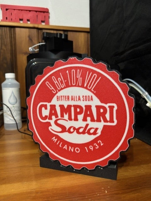 Campari Cap Lamp - The Italian Aperitif That Brightens Your Evenings