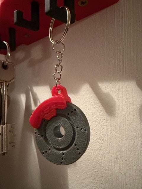 Portachiavi Disco Freno con Pinza Rotante