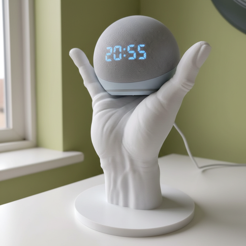 Hand Stand per Echo Dot 4 & 5 – Supporto Alexa Design Scultoreo 3D